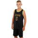 Форма баскетбольна дитяча NBA клуб Los Angeles Lakers 6 BA-9967 S-2XL чорний-жовтий
