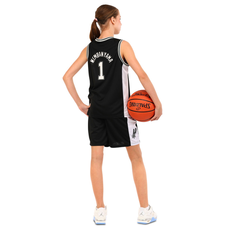 Форма баскетбольна дитяча NBA клуб Spurs 1 BA-9972 S-2XL чорний-білий