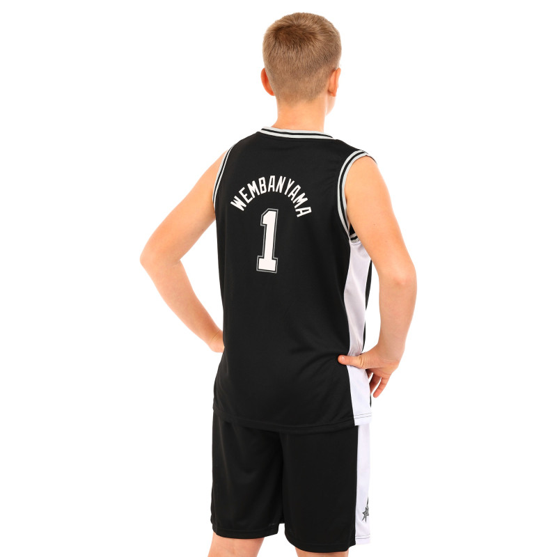Форма баскетбольна дитяча NBA клуб Spurs 1 BA-9972 S-2XL чорний-білий