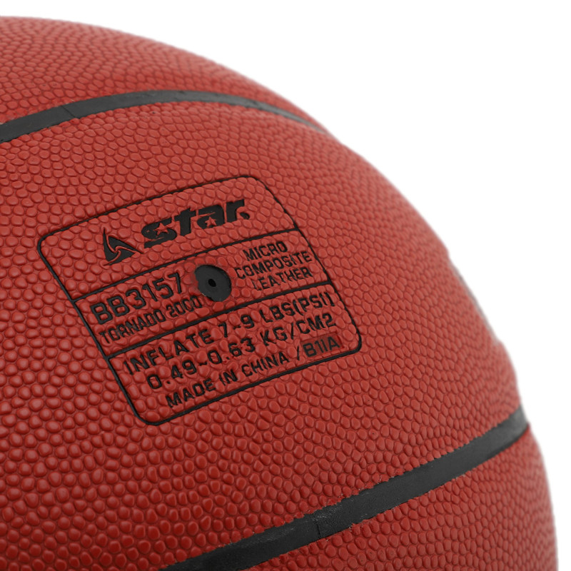 М'яч баскетбольний STAR TORNADO 2000 BB3157 розмір 7 червоний