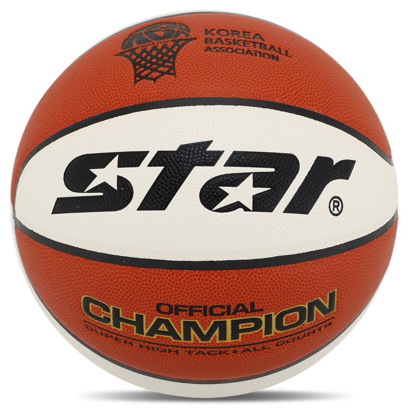 М'яч баскетбольний STAR CHAMPION BB316-25 розмір 6 помаранчевий-білий