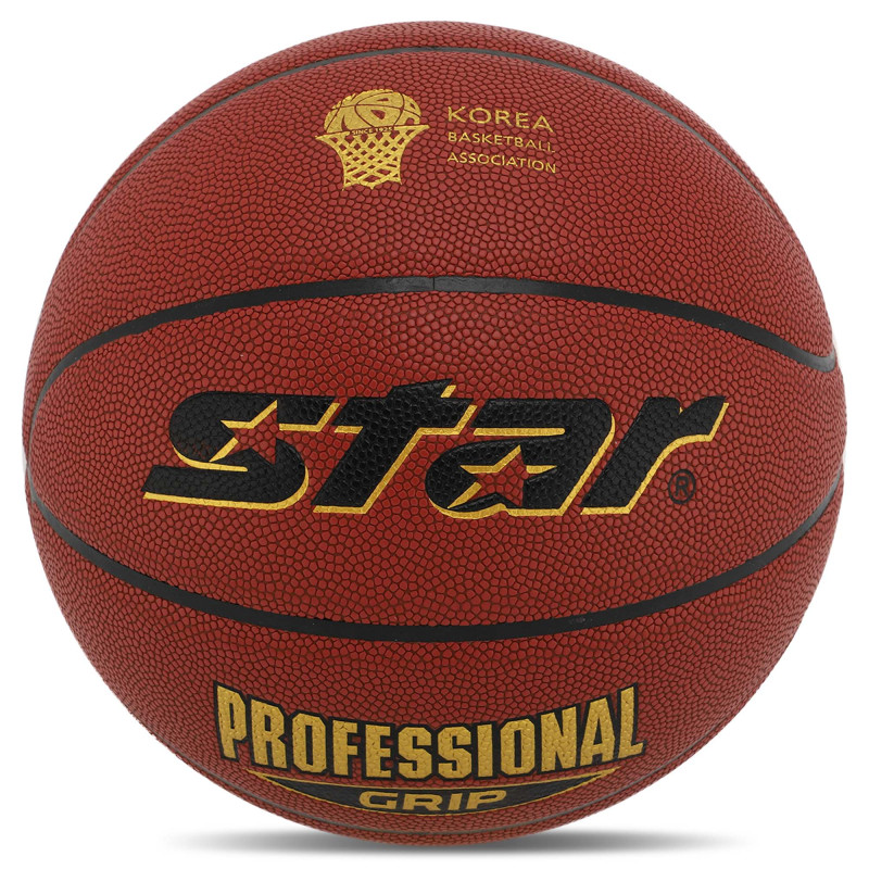 М'яч баскетбольний STAR PROFESSIONAL GRIP BB3167C розмір 7 червоний