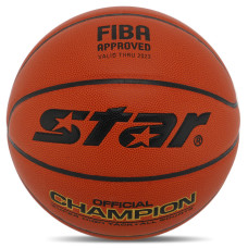 М'яч баскетбольний STAR CHAMPION FIBA ​​BB317 розмір 7 помаранчевий