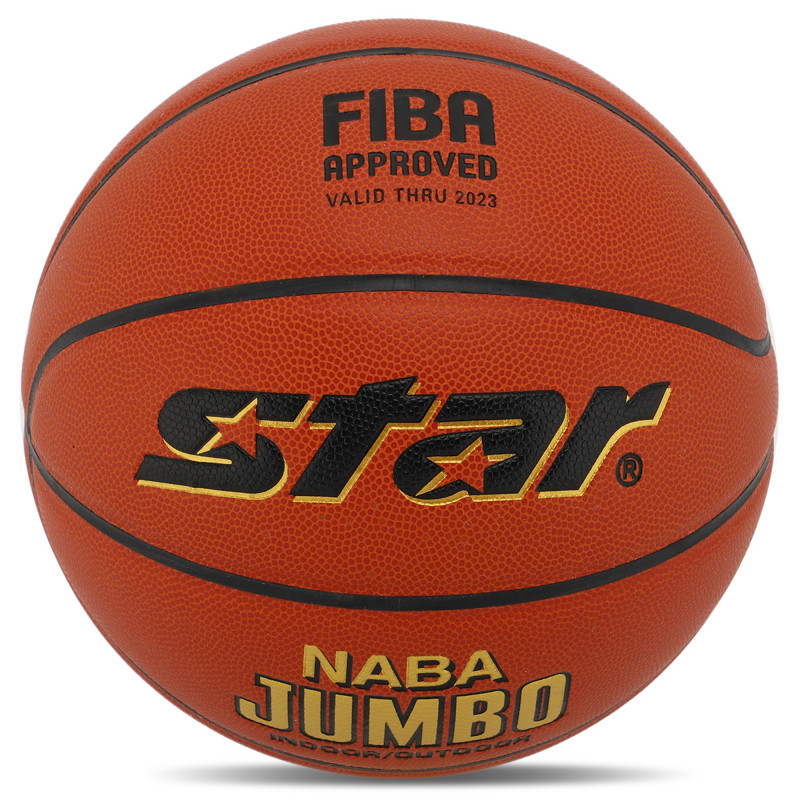 М'яч баскетбольний STAR NABA JUMBO FIBA BB337 розмір 7 помаранчевий