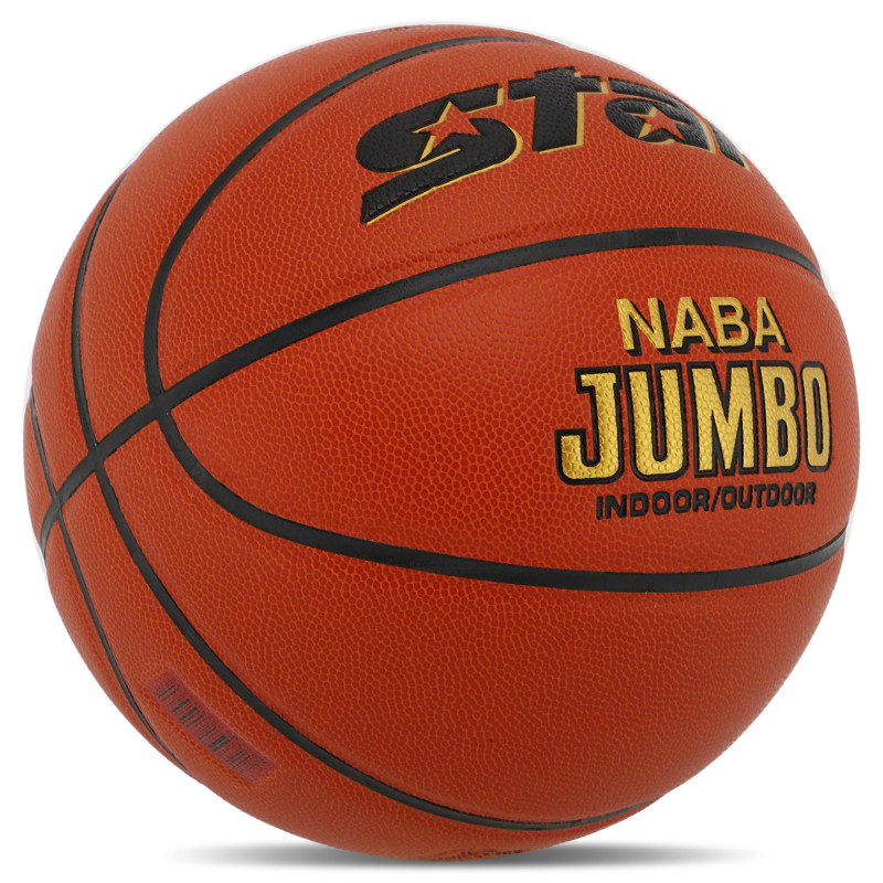 М'яч баскетбольний STAR NABA JUMBO FIBA BB337 розмір 7 помаранчевий