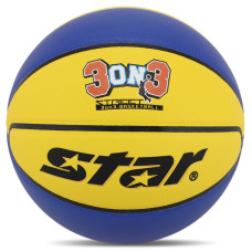 М'яч баскетбольний STAR 3ON3 BB4136C розмір 6 жовтий-синий