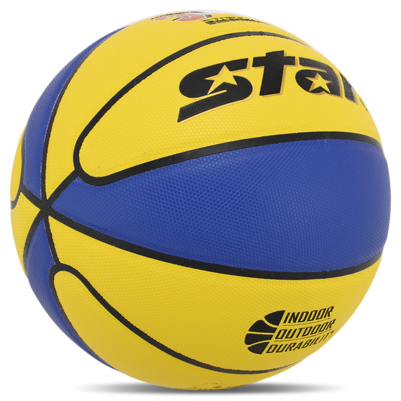М'яч баскетбольний STAR 3ON3 BB4136C розмір 6 жовтий-синий