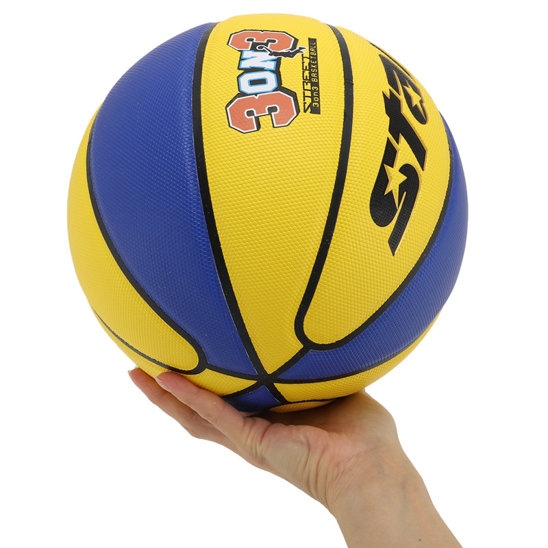 М'яч баскетбольний STAR 3ON3 BB4136C розмір 6 жовтий-синий