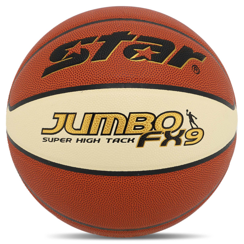 М'яч баскетбольний STARJUMBO FX9 BB426-25 розмір 6 помаранчевий-білий