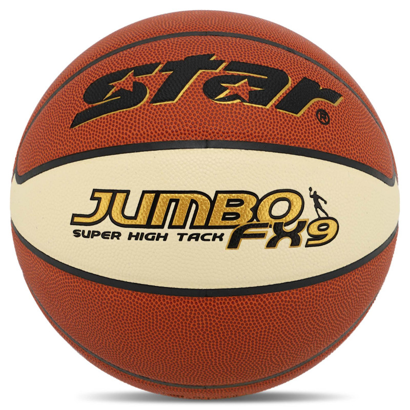 М'яч баскетбольний STAR JUMBO FX9 BB427-25 розмір 7 помаранчевий-білий