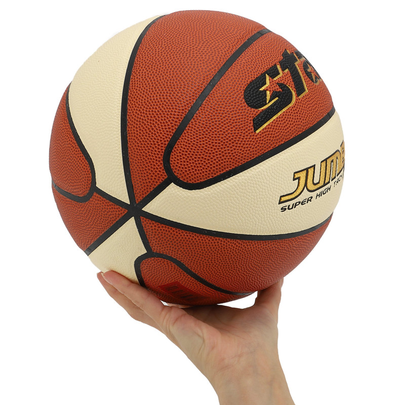 М'яч баскетбольний STAR JUMBO FX9 BB427-25 розмір 7 помаранчевий-білий