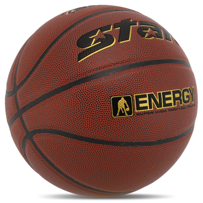 М'яч баскетбольний STAR ENERGY BB4317 розмір 7 коричневий