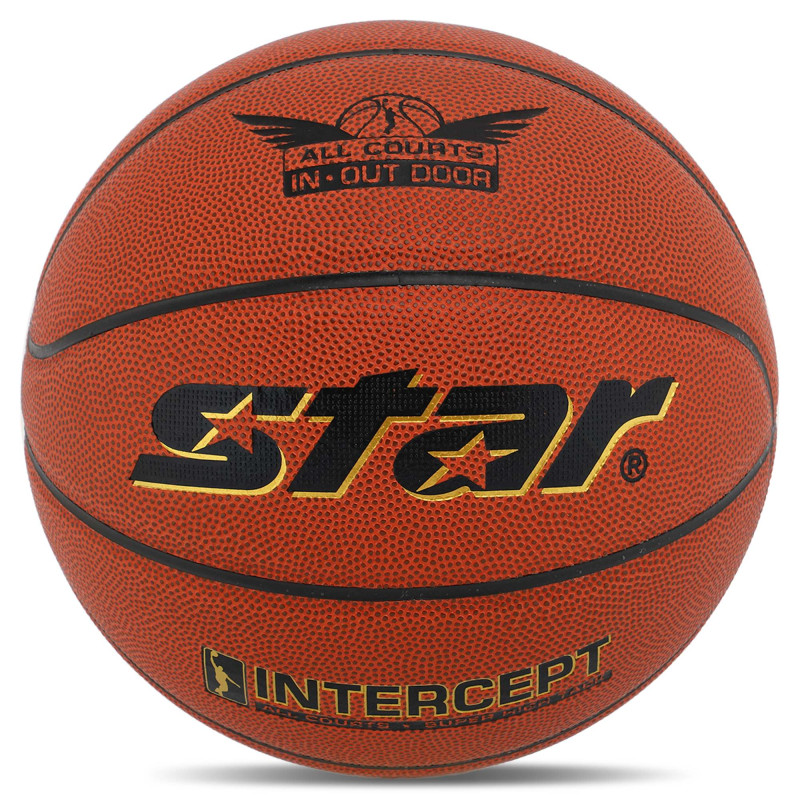 М'яч баскетбольний STAR INTERCEPT BB4505 розмір 5 помаранчевий