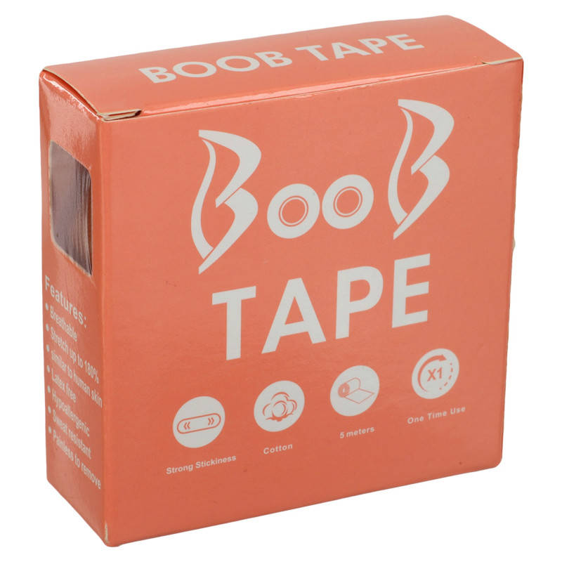 Кінезіо тейп для тейпування грудей Kinesio tape BOOB SP-Sport BC-1093-2_5 розмір 2,5смх5м бежевий