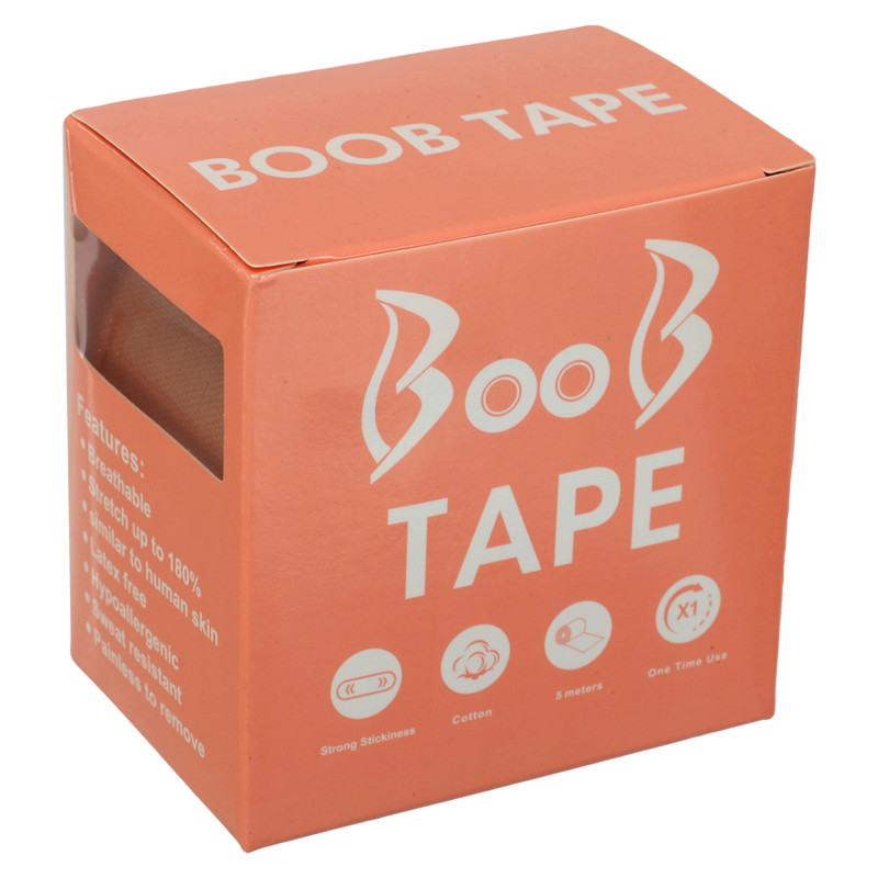 Кінезіо тейп для тейпування грудей Kinesio tape BOOB SP-Sport BC-1093-5 розмір 5смх5м бежевий