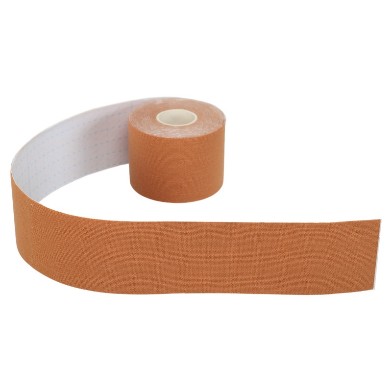 Кінезіо тейп для тейпування грудей Kinesio tape BOOB SP-Sport BC-1093-5 розмір 5смх5м бежевий