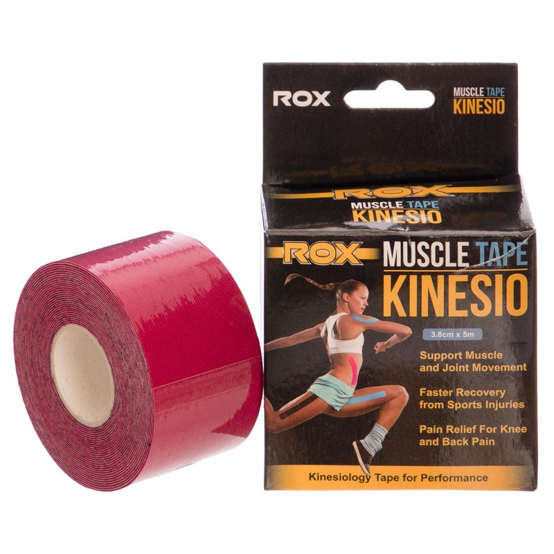 Кінезіо тейп для обличчя та тіла Kinesio tape ROX BC-5503-3_8 розмір 5м кольори в асортименті