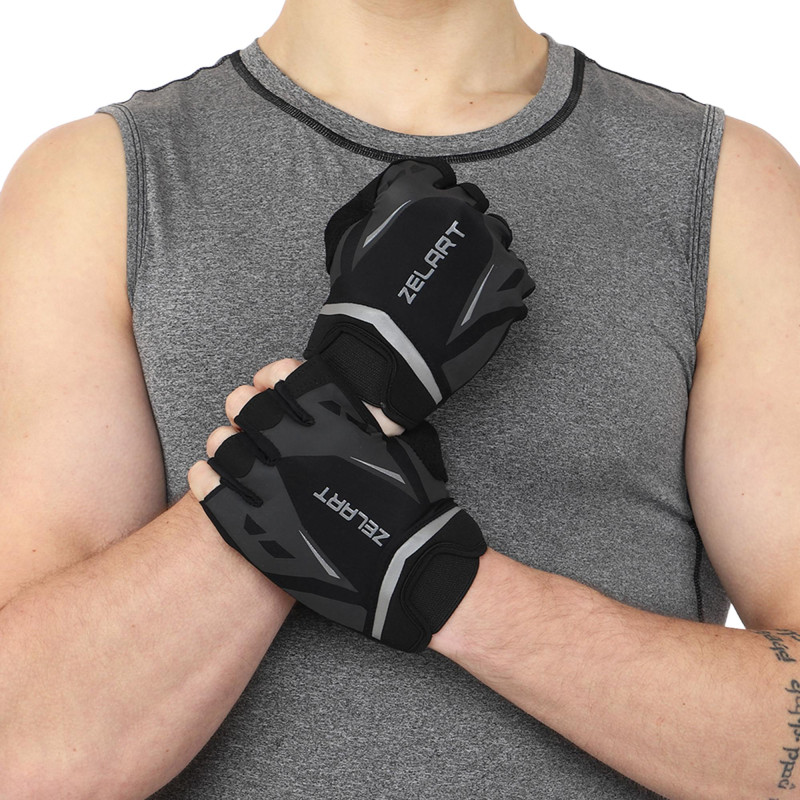 Рукавиці спортивні Zelart WorkOut BC-6305 розмір M-XL кольори в асортименті