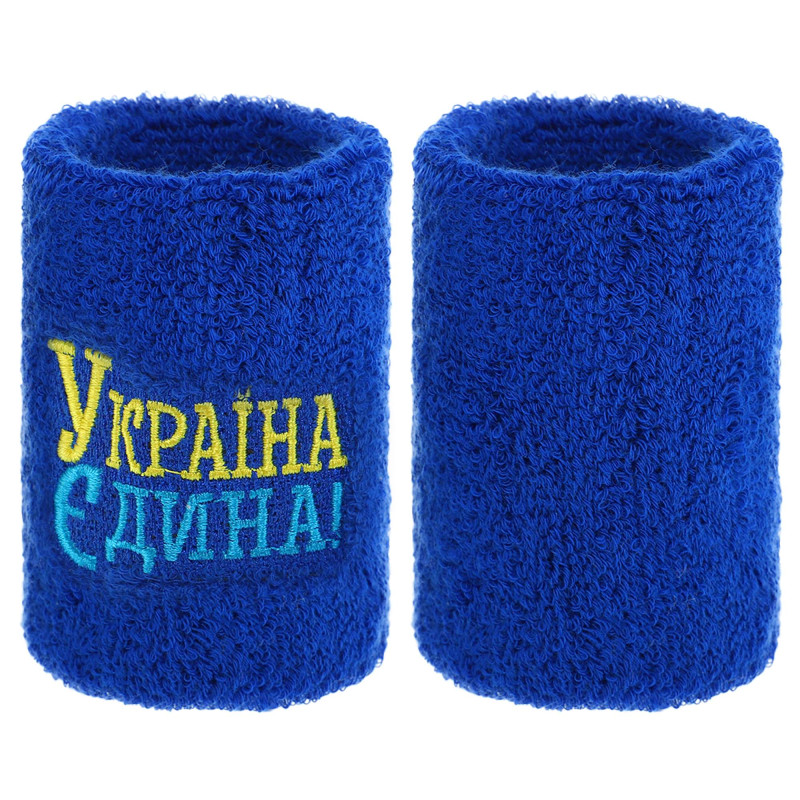 Напульсник спортивний махровий вбираючий вологу УКРАЇНА Єдина BC-9279 1шт кольори в асортименті