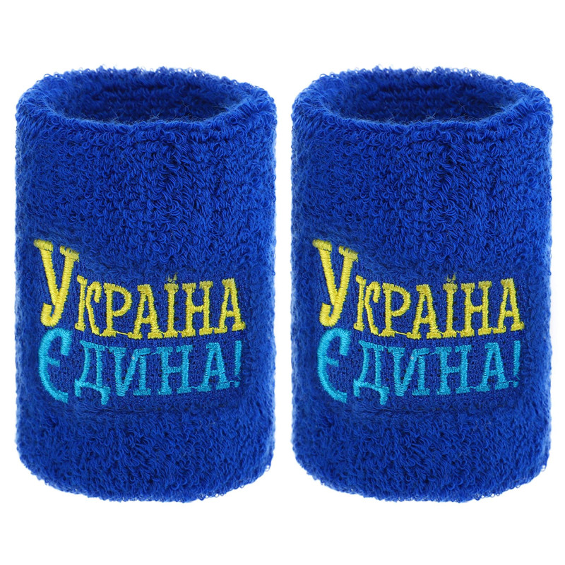 Напульсник спортивний махровий вбираючий вологу УКРАЇНА Єдина BC-9279 1шт кольори в асортименті
