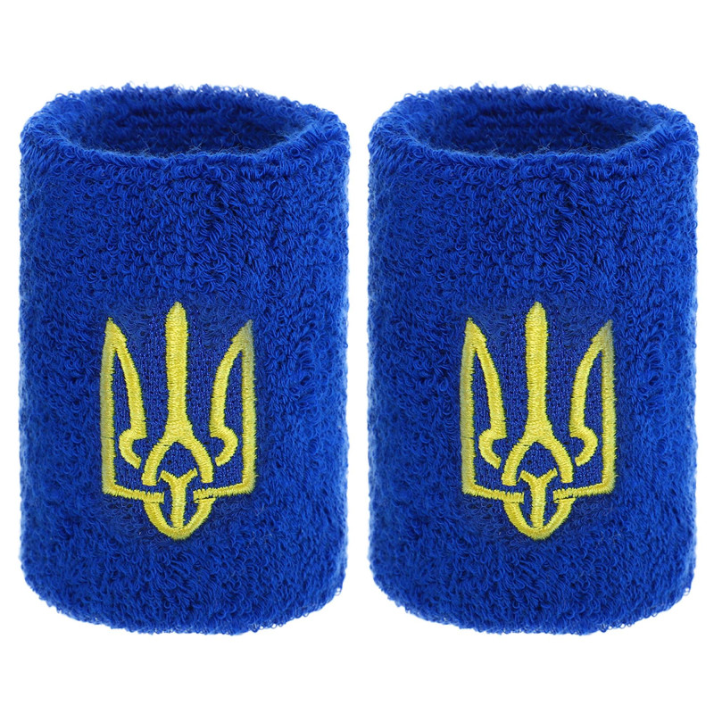 Напульсник спортивний махровий вбираючий вологу Герб України BC-9280 1шт кольори в асортименті