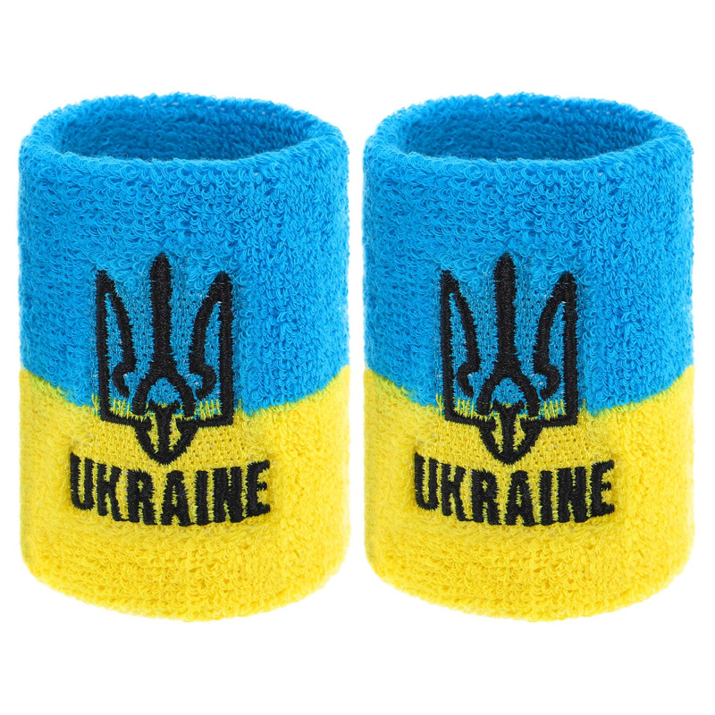 Напульсник спортивний махровий вбираючий вологу UKRAINE BC-9282 1шт кольори в асортименті