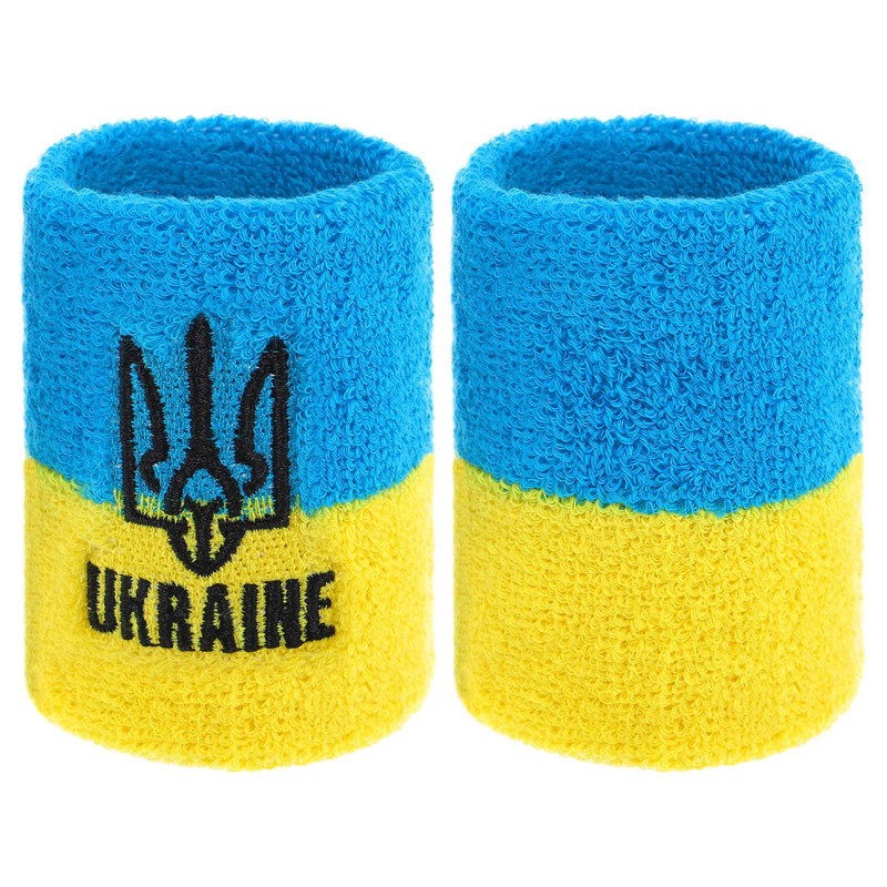 Напульсник спортивний махровий вбираючий вологу UKRAINE BC-9282 1шт кольори в асортименті