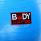 Фітбол м'яч для фітнесу глянцевий BODY SCULPTURE BJBB-001TBL-26N ø65см синій