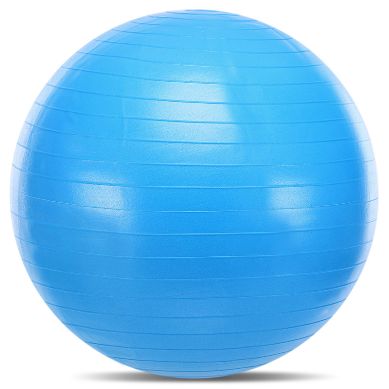 Фітбол м'яч для фітнесу глянцевий BODY SCULPTURE BJBB-001TBL-30N ø75см синій