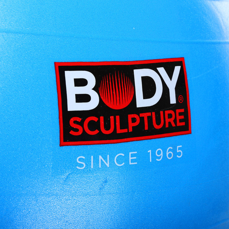 Фітбол м'яч для фітнесу глянцевий BODY SCULPTURE BJBB-001TBL-30N ø75см синій