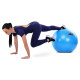 Фітбол м'яч для фітнесу глянцевий BODY SCULPTURE BJBB-001TBL-30N ø75см синій