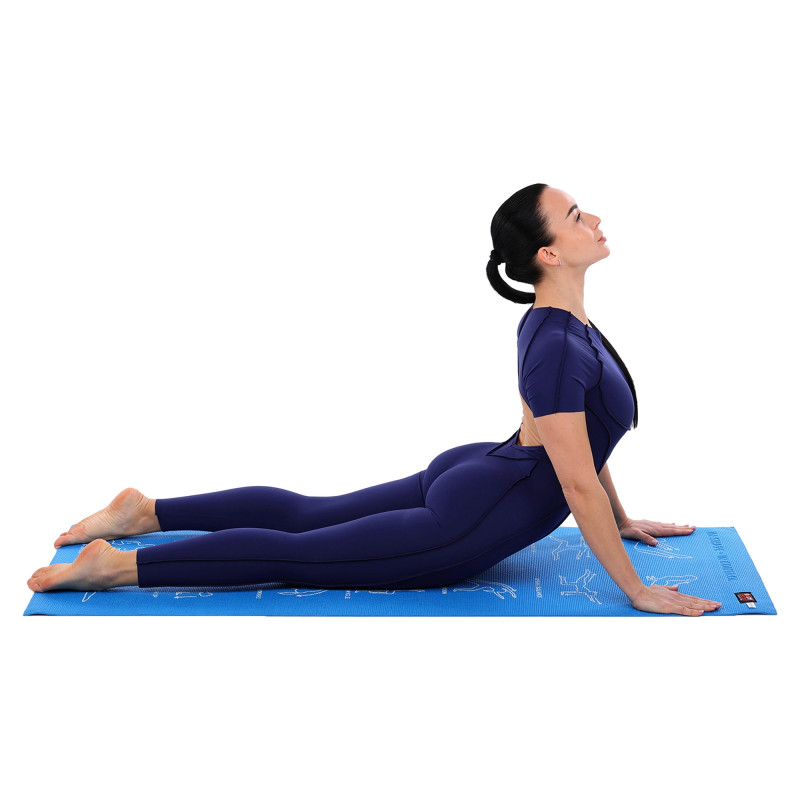 Килимок для фітнесу та спорту PVC BODY SCULPTURE BJBB-8300G5BL-R 152x55x0,4см синій