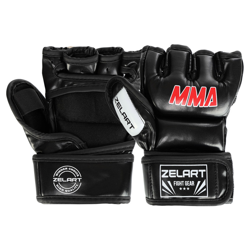 Рукавиці для змішаних єдиноборств MMA Zelart BO-0397 XS-2XL кольори в асортименті
