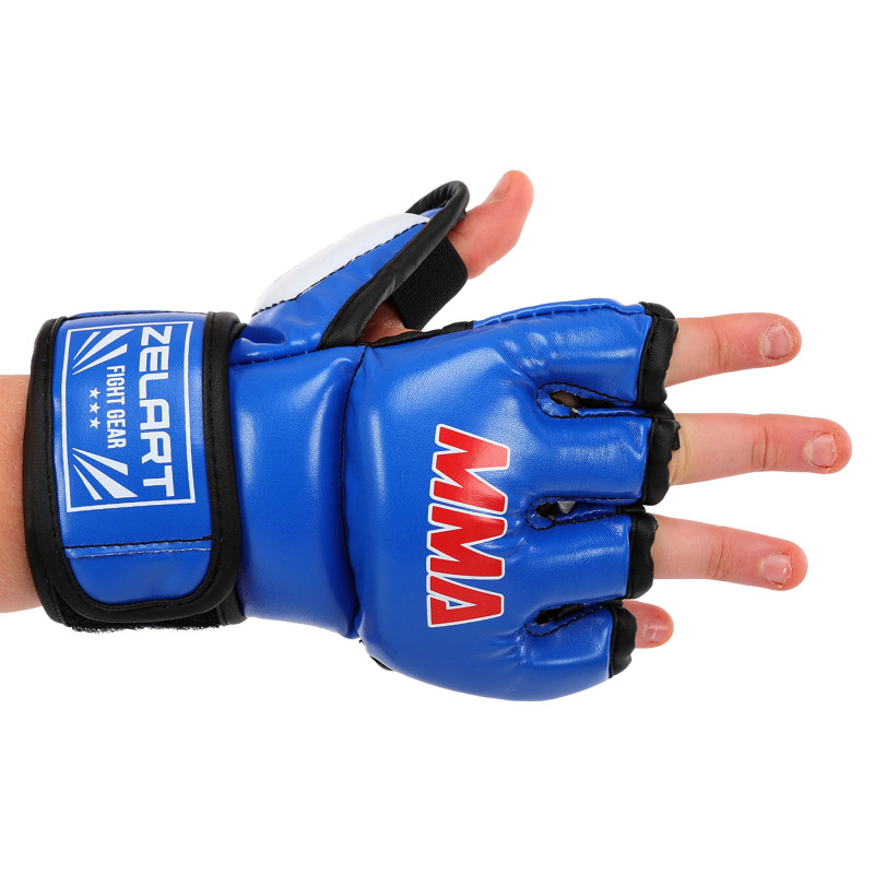 Рукавиці для змішаних єдиноборств MMA Zelart BO-0397 XS-2XL кольори в асортименті