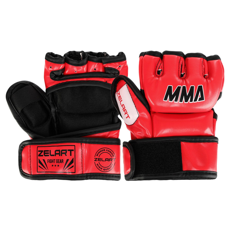 Рукавиці для змішаних єдиноборств MMA Zelart BO-0397 XS-2XL кольори в асортименті
