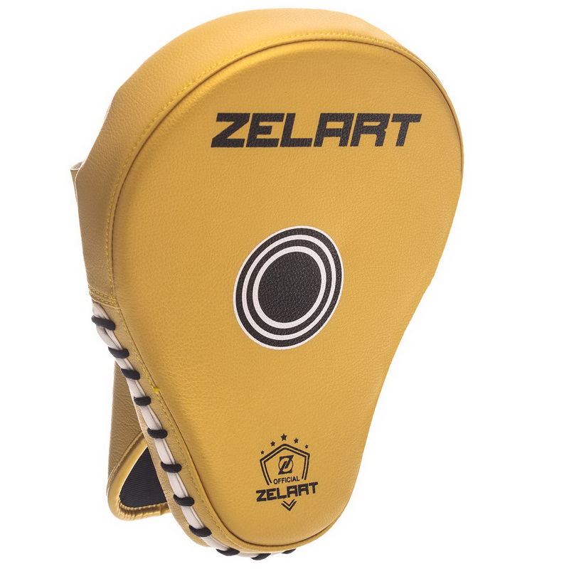 Лапа боксерська вигнута тренувальна PU ZELART BO-1350 25x19x4см 2штуки кольори в асортименті