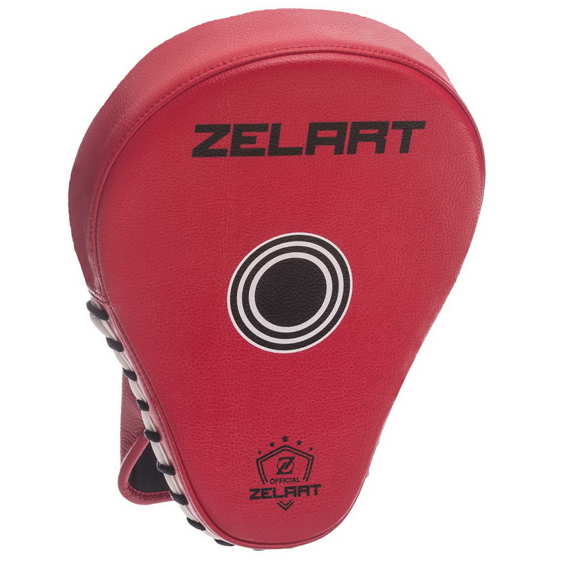 Лапа боксерська вигнута тренувальна PU ZELART BO-1350 25x19x4см 2штуки кольори в асортименті