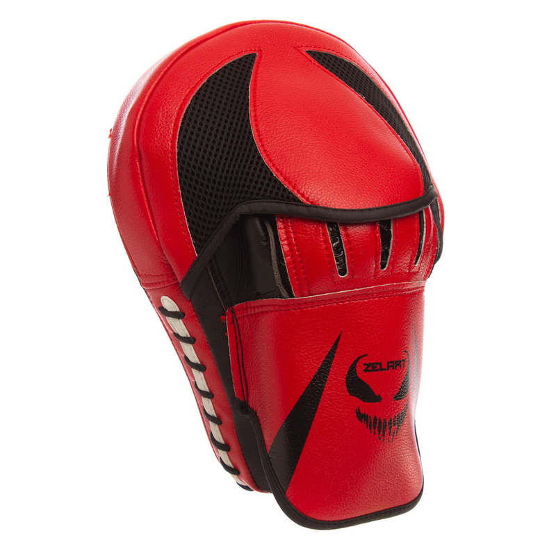 Лапа боксерська вигнута тренувальна PU ZELART BO-1372 26x19,5x8см 2штуки кольори в асортименті