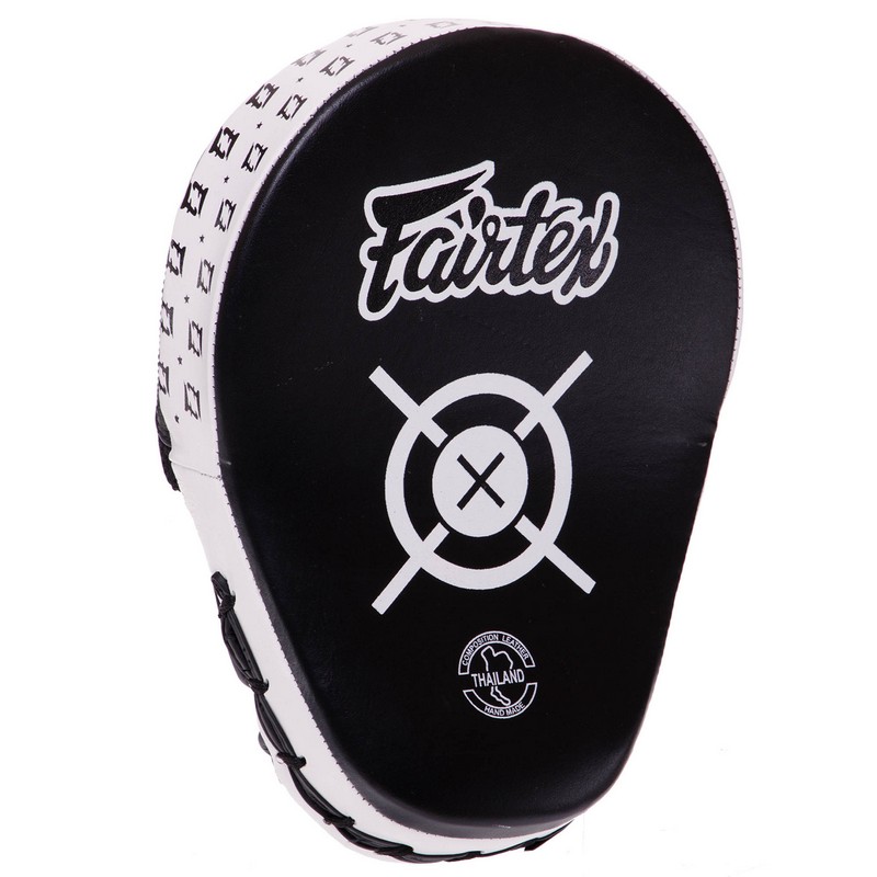 Лапа боксерська вигнута тренувальна шкіра FARTEX BO-3362 25x19x9см 2штуки кольори в асортименті