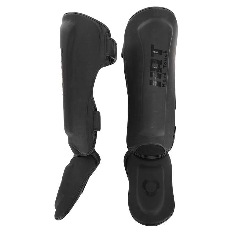 Захист гомілки та стопи Муай Тай, ММА, Кікбоксинг шкіряний HARD TOUCH BO-4229 S-XL кольори в асортименті