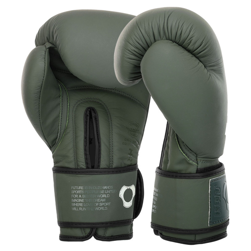 Боксерські рукавиці шкіряні HARD TOUCH BO-4230 10-14унцій кольори в асортименті