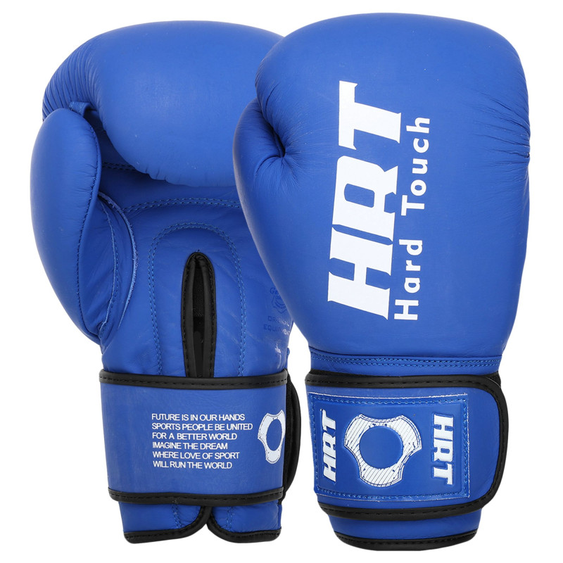 Боксерські рукавиці шкіряні HARD TOUCH BO-4230 10-14унцій кольори в асортименті