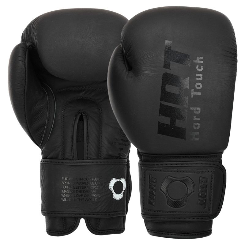 Боксерські рукавиці шкіряні HARD TOUCH BO-4230 10-14унцій кольори в асортименті