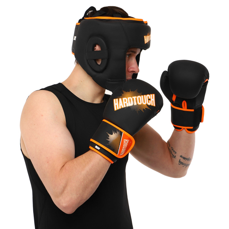 Боксерські рукавиці HARD TOUCH BO-4432 10-14 унцій кольори в асортименті