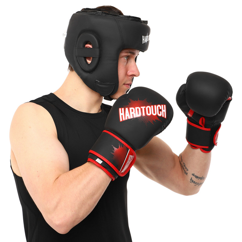 Боксерські рукавиці HARD TOUCH BO-4432 10-14 унцій кольори в асортименті
