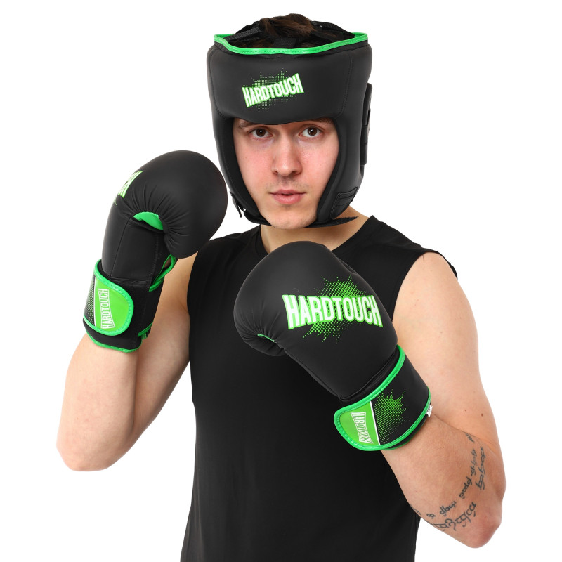 Боксерські рукавиці HARD TOUCH BO-4432 10-14 унцій кольори в асортименті