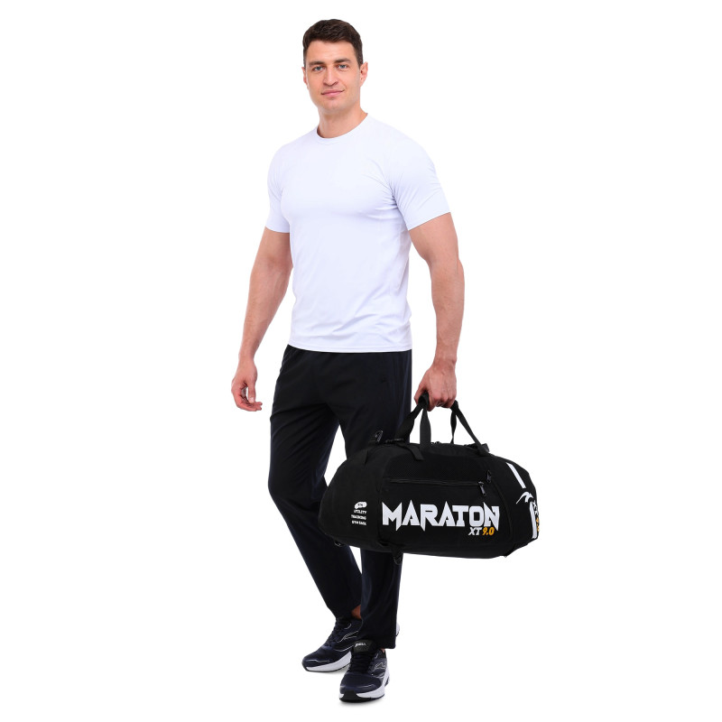 Рюкзак-сумка спортивна 2 в 1 MARATON BO-5112 55x30x25см чорний
