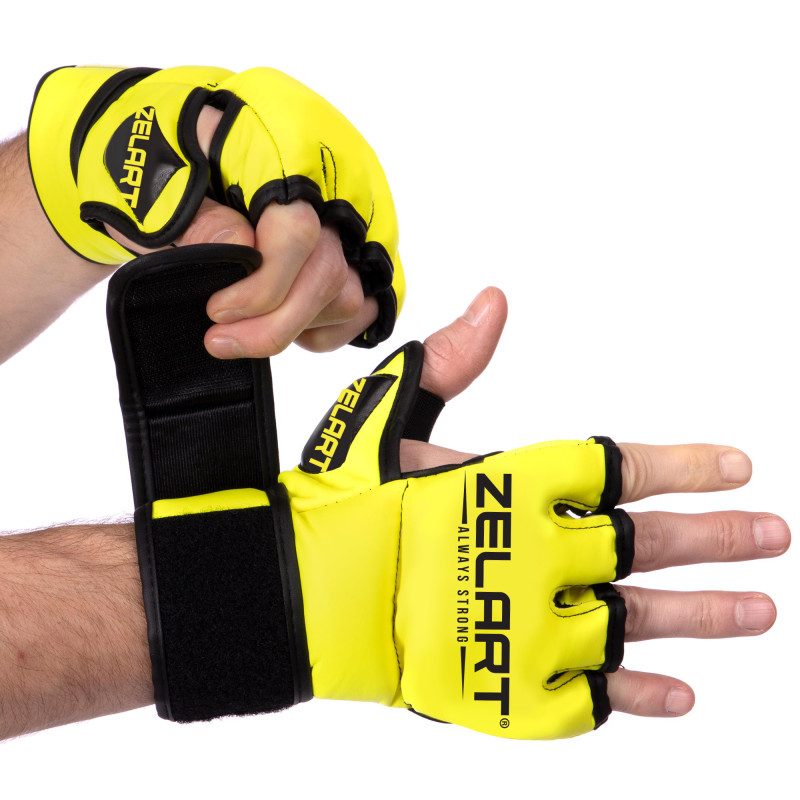 Рукавиці для змішаних єдиноборств MMA Zelart BO-5699 XXS-L кольори в асортименті