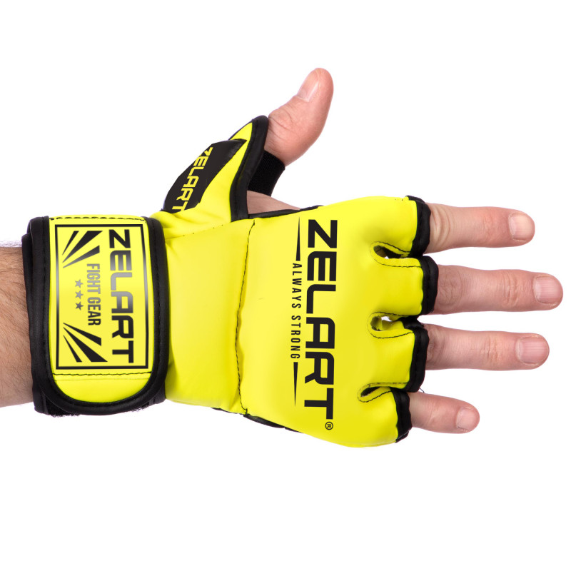 Рукавиці для змішаних єдиноборств MMA Zelart BO-5699 XXS-L кольори в асортименті
