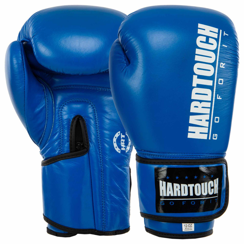 Боксерські рукавиці шкіряні HARD TOUCH BO-7714 10-14унцій кольори в асортименті